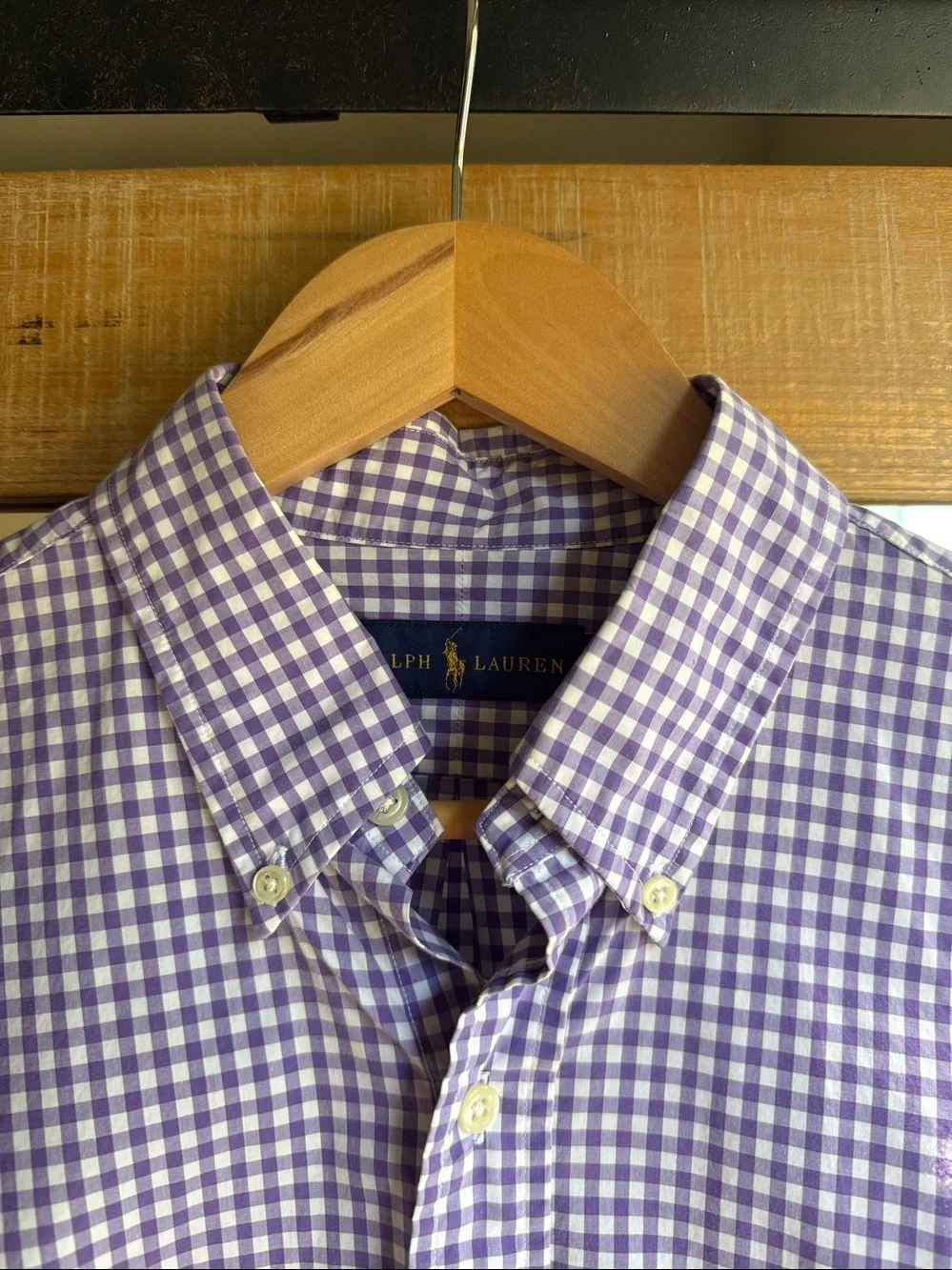 Polo Ralph Lauren Gingham Button Down Shirt Size M